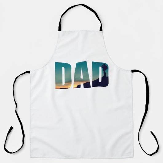 Grappige camping camper wandeltocht vader schort (Voorkant)