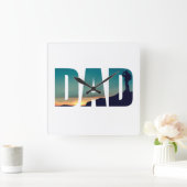 Grappige camping camper wandeltocht vader vierkante klok (Huis)