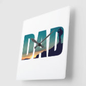 Grappige camping camper wandeltocht vader vierkante klok (Hoek)