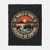 Grappige Camping Campfire Smores Quote Fleece Deken (Voorkant)