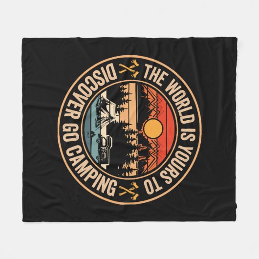 Grappige Camping Campfire Smores Quote Fleece Deken (Voorkant (Horizontaal))