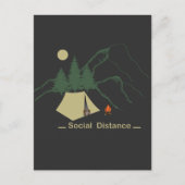 Grappige camping gelukkige camper briefkaart (Voorkant)