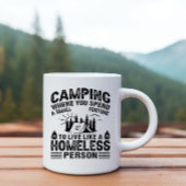 Grappige camping gezegden mok