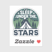 Grappige camping gezegden sticker (Vel)