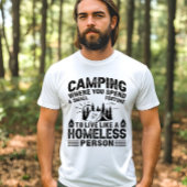 Grappige camping gezegden t-shirt