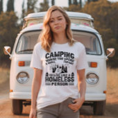 Grappige camping gezegden t-shirt