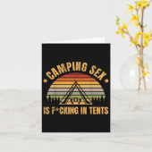 Grappige camping is in tenten stoute vader grap vo kaart (Gele Bloem)