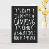 Grappige Camping Kaarten Natuur Kampeerder Kampvuu (Gele Bloem)