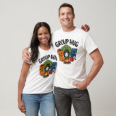 Grappige Camping Kampvuur Groepsknuffel T-shirt (Unisex)