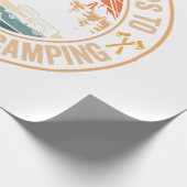Grappige Camping Kampvuur Smores Citaat Cadeaupapier (Hoek)