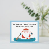 Grappige Camping Kerst Vakantie Ansichtkaart Feestdagenkaart (Staand voorkant)