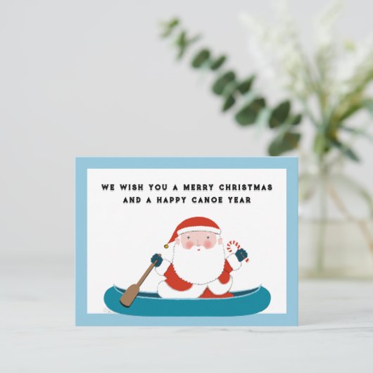 Grappige Camping Kerst Vakantie Ansichtkaart Feestdagenkaart (Staand voorkant)