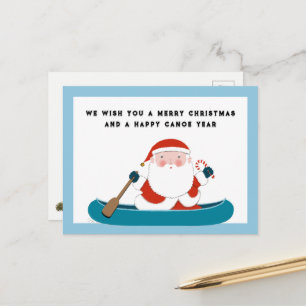 Grappige Camping Kerst Vakantie Ansichtkaart Feestdagenkaart