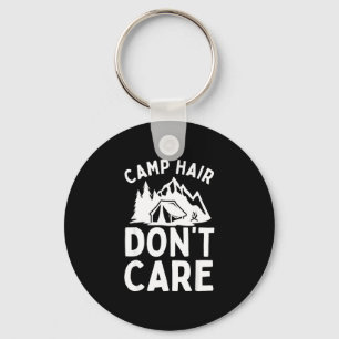 Grappige camping kunst voor mannen vrouwen kampeer sleutelhanger