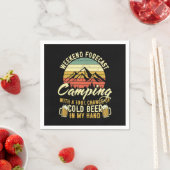 Grappige camping liefhebbers woord kunst servet (Insitu)