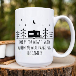 Grappige Camping Lover Man minimalistische naam Koffiemok