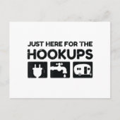 Grappige Camping RV Caravan camper hier net voor T Briefkaart (Voorkant)