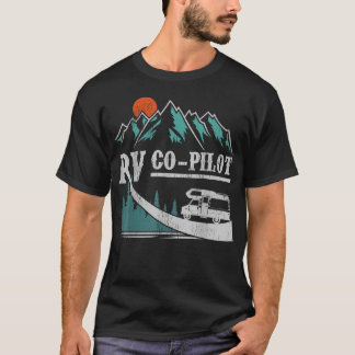 Grappige Camping Rv Co-Piloot Wegreis T-shirt