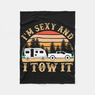 Grappige Camping Rv Ik Ben J en Ik Sleep Erin Rv C Fleece Deken
