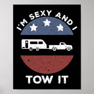 Grappige Camping Rv Ik Ben Y En Ik Sleep Het Poster