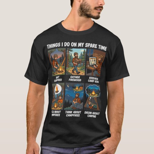 Grappige Camping Rv Wandelingen T-shirt (Voorkant)