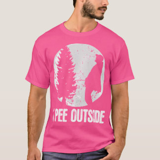 Grappige camping Shirten voor mannen die ik plas b T-shirt