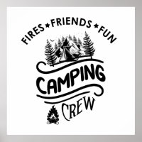 Grappige camping slogan camper vrienden