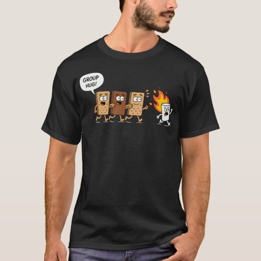 Grappige Camping S'Mores Groepsknuffel Cute Marshm T-shirt (Voorkant)
