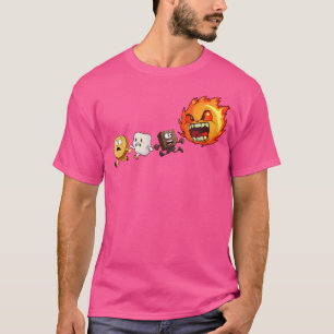 Grappige Camping Smores Kampvuur Biscuit Chocolade T-shirt