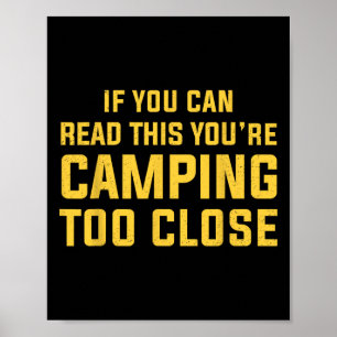 Grappige Camping Voor Mannen Met Spreuken Camping Poster