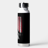 Grappige Camping Wandelen Lover Amerikaanse vlag Waterfles (Links)