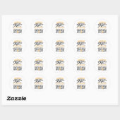 Grappige Camping Weekend Voorspelling 100% Kans Bi Ronde Sticker (Vel)