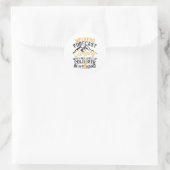 Grappige Camping Weekend Voorspelling 100% Kans Bi Ronde Sticker (Tas)