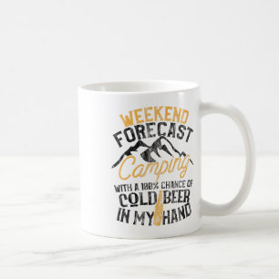 Grappige Camping Weekend Voorspelling 100% Kans op Koffiemok