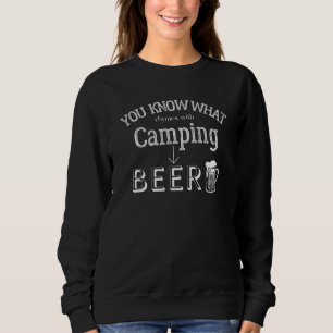 Grappige camping weet je wat rijmt met kamperen? trui