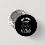 Grappige campingcitaat ronde button 3,2 cm (Voorkant /achterkant)