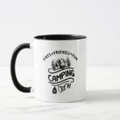 Grappige campingcrew slogan camper vrienden mok (Links)