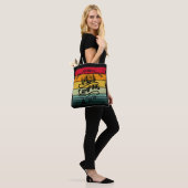Grappige campingcrew slogan fun camper vrienden tote bag (Op model)