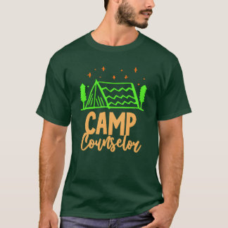 Grappige campingjongen t-shirt