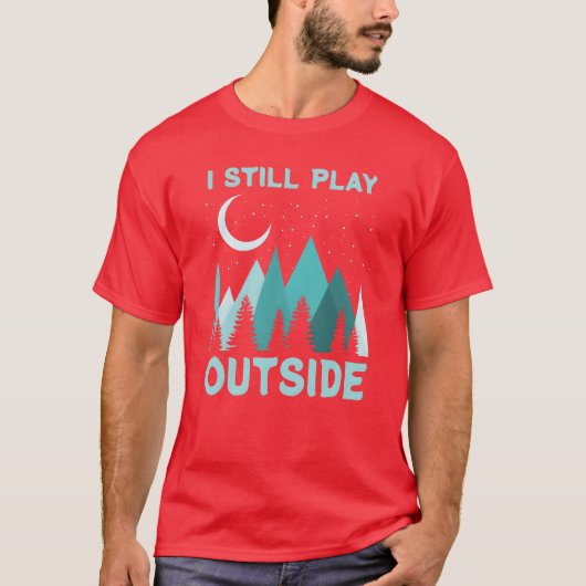 Grappige campingquote vakantiegeschenk grappig t-shirt (Voorkant)