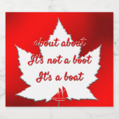 Grappige Canada Labels Over Canada Bierflesetiket Bier Etiket (Enkel label)