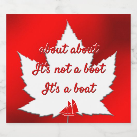 Grappige Canada Labels Over Canada Bierflesetiket Bier Etiket (Enkel label)