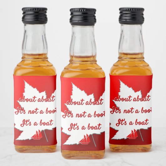 Grappige Canada Labels Over Canada Liquor Bottle Likeurfles Etiket (Flessen)