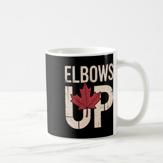Grappige Canada Meme Ellbogen Omhoog (1) Koffiemok (Rechts)