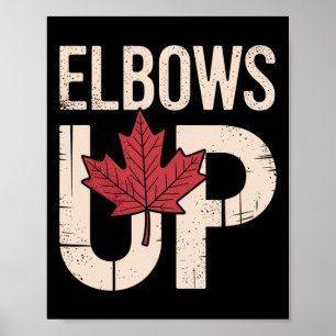 Grappige Canada Meme Ellbogen Omhoog (1) Poster