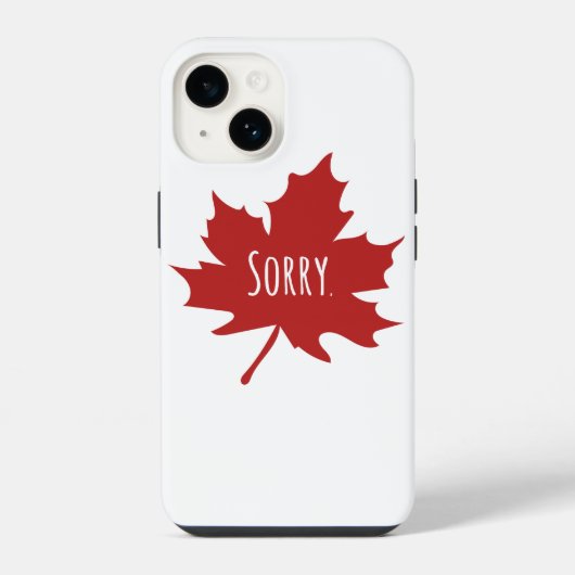 Grappige Canadees iPhone Hoesje (Achterkant)