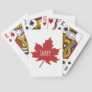 Grappige Canadees Pokerkaarten