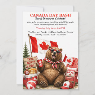 Grappige Canadese Beer Canada Day Feest BBQ Achter Kaart