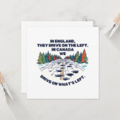 Grappige Canadese cultuur Kaart (Voorkant / Achterkant in situ)