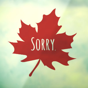 Grappige Canadese Dag Raamsticker